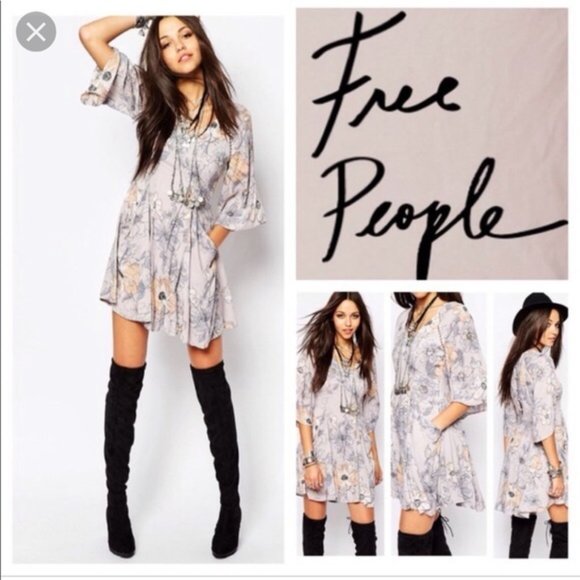 Free People Dresses & Skirts - Free People Eyes On You Floral Print Dress sz 6